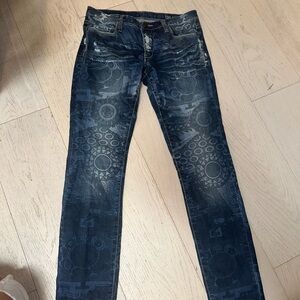 Vintage Womens BlankNYC Size 27 jeans Geometric pattern
